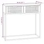 Mesa consola hierro y madera contrachapada blanco 80x30x75 cm de , Mesas auxiliares - Ref: Foro24-352103, Precio: 99,06 €, De...