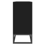 Aparador de madera contrachapada negro 105x30x65 cm de , Aparadores - Ref: Foro24-352122, Precio: 162,16 €, Descuento: %