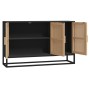 Aparador de madera contrachapada negro 105x30x65 cm de , Aparadores - Ref: Foro24-352122, Precio: 162,16 €, Descuento: %