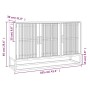Aparador de madera contrachapada negro 105x30x65 cm de , Aparadores - Ref: Foro24-352122, Precio: 162,16 €, Descuento: %