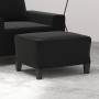 Reposapiés tela de microfibra negro 60x50x41 cm de , Otomanas - Ref: Foro24-349344, Precio: 54,95 €, Descuento: %