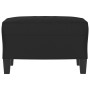 Reposapiés tela de microfibra negro 60x50x41 cm de , Otomanas - Ref: Foro24-349344, Precio: 54,95 €, Descuento: %