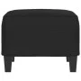 Reposapiés tela de microfibra negro 60x50x41 cm de , Otomanas - Ref: Foro24-349344, Precio: 54,12 €, Descuento: %