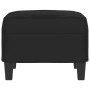 Reposapiés tela de microfibra negro 60x50x41 cm de , Otomanas - Ref: Foro24-349344, Precio: 54,95 €, Descuento: %
