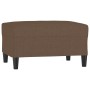 Reposapiés de tela marrón 70x55x41 cm de , Otomanas - Ref: Foro24-349306, Precio: 59,34 €, Descuento: %