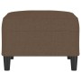 Reposapiés de tela marrón 70x55x41 cm de , Otomanas - Ref: Foro24-349306, Precio: 59,34 €, Descuento: %