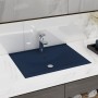 Lavabo de lujo con grifo cerámica azul oscuro 60x46 cm de , Lavabos - Ref: Foro24-147023, Precio: 75,33 €, Descuento: %