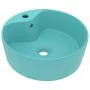 Luxury washbasin with matte light green ceramic overflow 36x13 cm by , Sinks - Ref: Foro24-147035, Price: 51,18 €, Discount: %