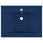 Lavabo de lujo con grifo cerámica azul oscuro 60x46 cm de , Lavabos - Ref: Foro24-147023, Precio: 74,46 €, Descuento: %