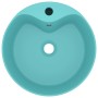 Lavabo lujo con rebosadero cerámica verde claro mate 36x13 cm de , Lavabos - Ref: Foro24-147035, Precio: 51,81 €, Descuento: %