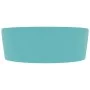 Luxury washbasin with matte light green ceramic overflow 36x13 cm by , Sinks - Ref: Foro24-147035, Price: 51,18 €, Discount: %
