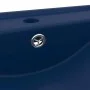 Lavabo de lujo con grifo cerámica azul oscuro 60x46 cm de , Lavabos - Ref: Foro24-147023, Precio: 74,46 €, Descuento: %