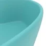 Luxury washbasin with matte light green ceramic overflow 36x13 cm by , Sinks - Ref: Foro24-147035, Price: 51,18 €, Discount: %