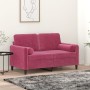 Cojines decorativos 2 uds terciopelo rojo tinto 15x50 cm de , Cojines - Ref: Foro24-349513, Precio: 18,79 €, Descuento: %