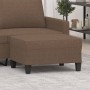 Reposapiés de tela marrón 70x55x41 cm de , Otomanas - Ref: Foro24-349350, Precio: 58,46 €, Descuento: %