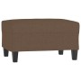 Reposapiés de tela marrón 70x55x41 cm de , Otomanas - Ref: Foro24-349350, Precio: 58,46 €, Descuento: %