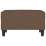 Reposapiés de tela marrón 70x55x41 cm de , Otomanas - Ref: Foro24-349350, Precio: 58,46 €, Descuento: %