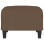 Reposapiés de tela marrón 70x55x41 cm de , Otomanas - Ref: Foro24-349350, Precio: 58,46 €, Descuento: %