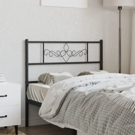 Kopfteil aus schwarzem Metall, 90 cm von , Kopf- und Fußteile - Ref: Foro24-355295, Preis: 24,68 €, Rabatt: %