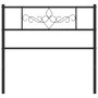 Kopfteil aus schwarzem Metall, 90 cm von , Kopf- und Fußteile - Ref: Foro24-355295, Preis: 24,68 €, Rabatt: %