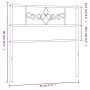 Kopfteil aus schwarzem Metall, 90 cm von , Kopf- und Fußteile - Ref: Foro24-355295, Preis: 24,68 €, Rabatt: %