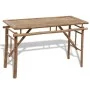 Folding garden table with 2 100 cm bamboo benches by vidaXL, Garden sets - Ref: Foro24-41502, Price: 161,37 €, Discount: %