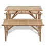 Klappbarer Gartentisch mit 2 100 cm Bambusbänken von vidaXL, Gartensets - Ref: Foro24-41502, Preis: 161,37 €, Rabatt: %