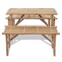 Mesa de jardín plegable con 2 bancos 100 cm de bambú de vidaXL, Conjuntos de jardín - Ref: Foro24-41502, Precio: 163,52 €, De...