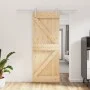 Schiebetür mit Beschlägen aus massivem Kiefernholz, 80 x 210 cm von , Türen - Ref: Foro24-3203006, Preis: 210,24 €, Rabatt: %