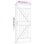 Schiebetür mit Beschlägen aus massivem Kiefernholz, 80 x 210 cm von , Türen - Ref: Foro24-3203084, Preis: 237,90 €, Rabatt: %