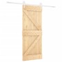 Puerta corredera con herrajes madera maciza de pino 80x210 cm de , Puertas - Ref: Foro24-3203213, Precio: 225,10 €, Descuento: %