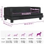 Cama para perros de terciopelo negro 80x45x30 cm en Camas para perros | Comprar online en Foru.es