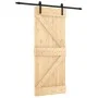 Sliding door with solid pine wood fittings 85x210 cm by , Doors - Ref: Foro24-3202970, Price: 175,90 €, Discount: %