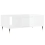 Mesa de centro madera contrachapada blanco brillo 90x50x36,5 cm de , Mesas de centro - Ref: Foro24-830582, Precio: 67,81 €, D...