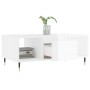 Mesa de centro madera contrachapada blanco brillo 90x50x36,5 cm de , Mesas de centro - Ref: Foro24-830582, Precio: 67,81 €, D...