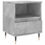 Mesita de noche madera de ingeniería gris hormigón 40x35x50 cm de , Mesitas de noche - Ref: Foro24-830612, Precio: 41,12 €, D...