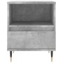 Mesita de noche madera de ingeniería gris hormigón 40x35x50 cm de , Mesitas de noche - Ref: Foro24-830612, Precio: 41,12 €, D...