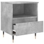 Mesita de noche madera de ingeniería gris hormigón 40x35x50 cm de , Mesitas de noche - Ref: Foro24-830612, Precio: 41,12 €, D...