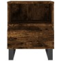 Mesita de noche madera de ingeniería roble ahumado 40x35x50 cm de , Mesitas de noche - Ref: Foro24-830646, Precio: 43,63 €, D...
