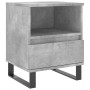 Mesita de noche madera de ingeniería gris hormigón 40x35x50 cm de , Mesitas de noche - Ref: Foro24-830644, Precio: 53,98 €, D...
