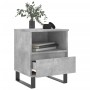 Mesita de noche madera de ingeniería gris hormigón 40x35x50 cm de , Mesitas de noche - Ref: Foro24-830644, Precio: 53,98 €, D...