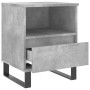 Mesita de noche madera de ingeniería gris hormigón 40x35x50 cm de , Mesitas de noche - Ref: Foro24-830644, Precio: 53,98 €, D...