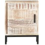 Mesita de noche de madera maciza de acacia 40x30x50 cm de vidaXL, Mesitas de noche - Ref: Foro24-287330, Precio: 92,72 €, Des...