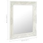 Espejo de pared estilo barroco blanco 50x60 cm en Espejos | Comprar online en Foru.es