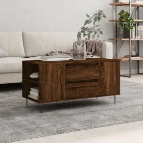 Couchtisch aus eichenbraunem Holzwerkstoff, 102 x 44,5 x 50 cm von , Couchtisch - Ref: Foro24-831003, Preis: 78,13 €, Rabatt: %