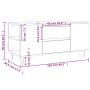 Mesa de centro madera ingeniería roble ahumado 102x44,5x50 cm de , Mesas de centro - Ref: Foro24-831001, Precio: 75,89 €, Des...