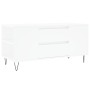 Mesa de centro madera de ingeniería blanco 102x44,5x50 cm de , Mesas de centro - Ref: Foro24-830996, Precio: 78,77 €, Descuen...