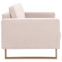 Sofá de 3 plazas de tela color crema de , Sofás - Ref: Foro24-281382, Precio: 407,06 €, Descuento: %
