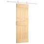 Puerta corredera con herrajes madera maciza de pino 70x210 cm en Puertas | Comprar online en Foru.es