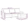 3-seater sofa with red fabric stool 180 cm by , Sofas - Ref: Foro24-3201043, Price: 293,22 €, Discount: %